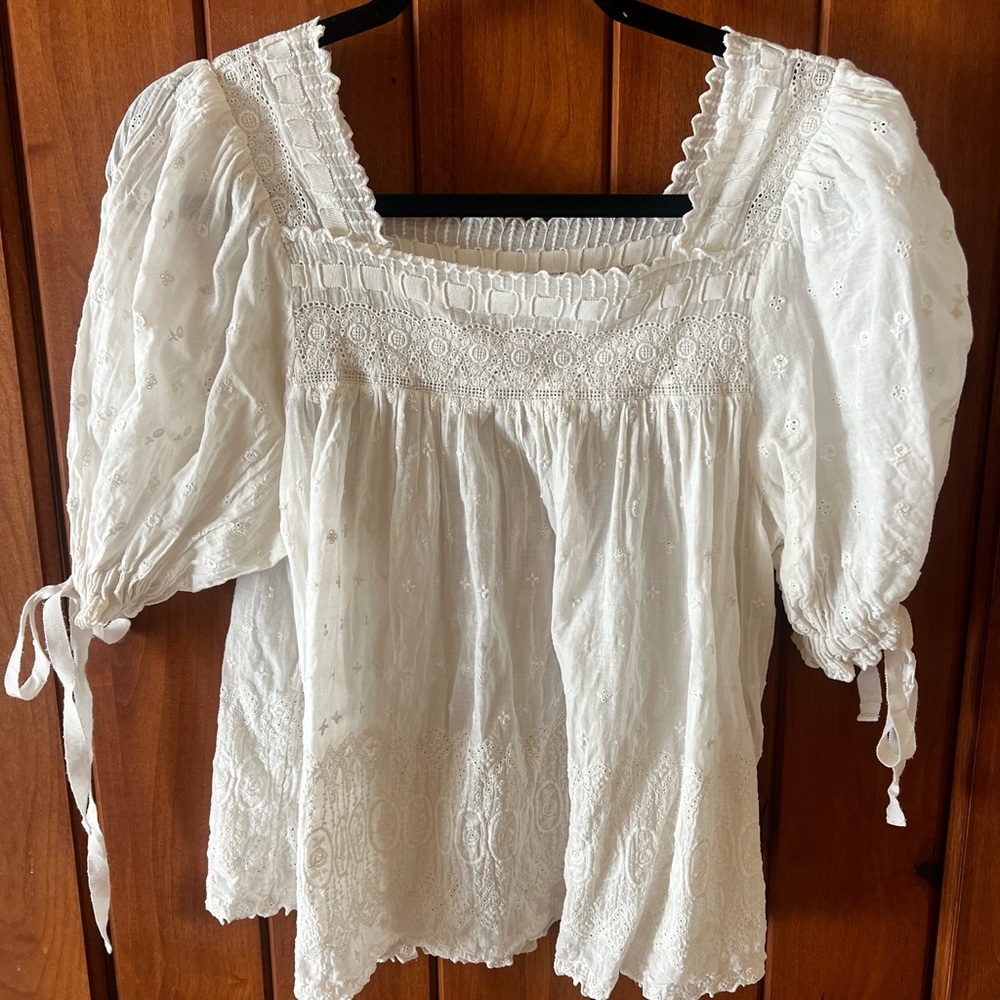 White Lace Women's Top